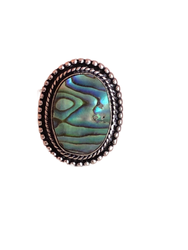 925 Sterling Silver Abalone Ring