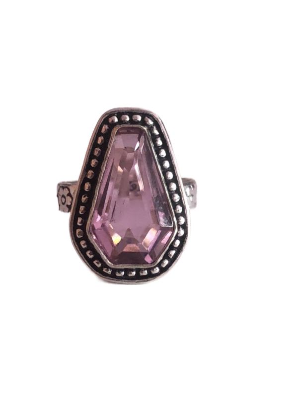 Pink Kunzite 925 Sterling Silver Ring – Radiant Gemstone Jewelry